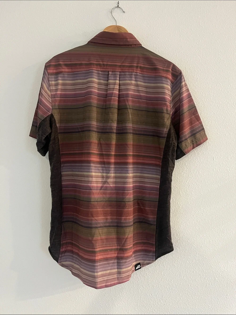 Belong Designs Burgundy Short Sleeve Button-Up Shirt